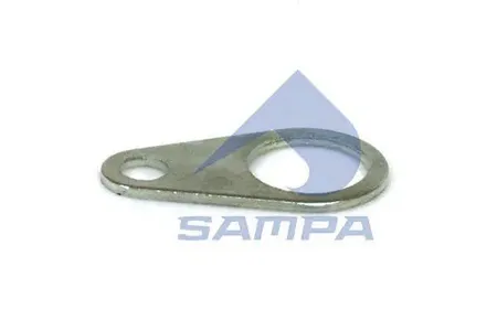 SAMPA 114144 фиксатор ролика тормозного Пластина прямая 32x19x60 2x SAFTRAILOR