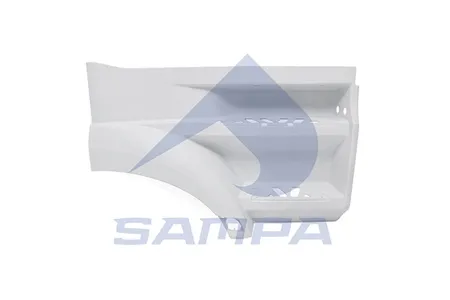 SAMPA 18100761 Подножка с крылом правая (серая) MB Actros Mega MP4