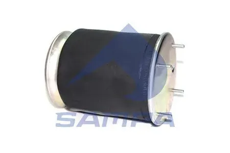 SAMPA SP55813K пневмоподушка со стак 4шп.M12. 1отв.шт.M22. Порш стальн.4отв.M12 SAFRORTrailor Volvo