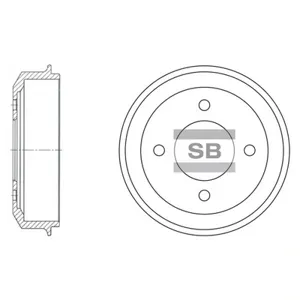 SANGSIN SD1003 Барабан тормозной