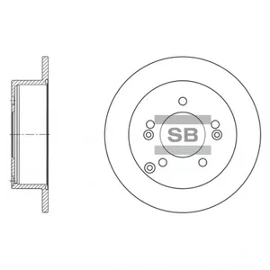 SANGSIN SD1024 Диск торм.задний Hyundai Tuscon Sonata V 2.02.42.0CRDi 04>