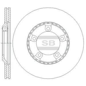 SANGSIN SD1034 Диск тормозной Hyundai H1H100PORTER передний вент.D 253мм.