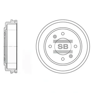 SANGSIN SD1039 Барабан тормозной Hyundai Matrix 01- Elantra