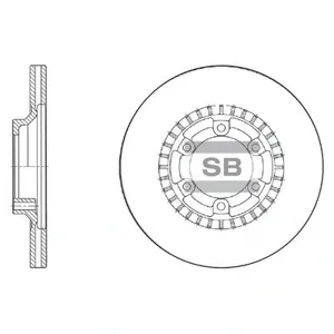 SANGSIN SD1059 Диск торм.перед. , вентилируемый Hyundai Galloper 98- , D=277 мм. (ISO 9001).