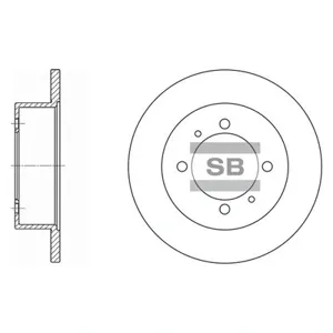 SANGSIN SD1064 Диск торм.задний Hyundai Sonata 98-01