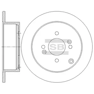 SANGSIN SD1080 Диск тормозной