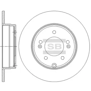 SANGSIN SD1084 Диск тормозной