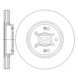 SANGSIN SD1086 Диск торм.перед. Hyundai i30 1.62.01.6D2.0D 07>