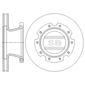 SANGSIN SD1104 Диск тормозной