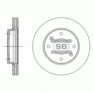 SANGSIN SD1113 Диск торм.перед.