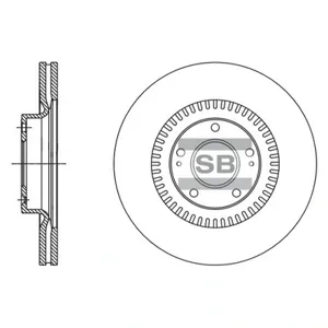 SANGSIN SD1116 Диск торм.перед.