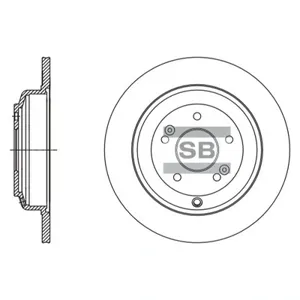 SANGSIN SD1125 Диск торм.задний Hyundai GENESIS 08-
