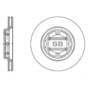 SANGSIN SD1137 диск тормозной передний Hyundai H1/H100/Starex 2.4/2.5D 93>