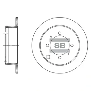 SANGSIN SD1138 Диск торм.задний Mitsubishi Galant 2.0-2.5D 91-04