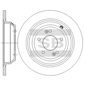 SANGSIN SD1174 Диск торм.перед. GENESIS(13-) R