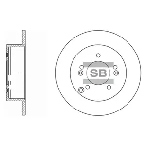 SANGSIN SD2034 Диск тормозной
