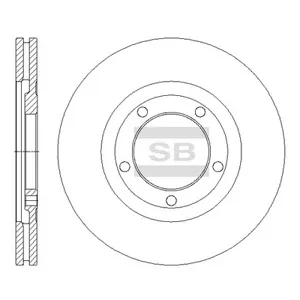 SANGSIN SD2055 Диск тормозной