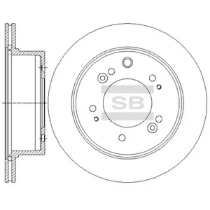 SANGSIN SD2056 Диск тормозной