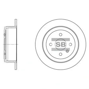 SANGSIN SD3013 Диск торм.задний