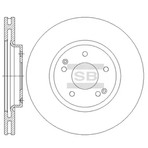 SANGSIN SD3042 Диск тормозной SsangYong Actyon 10- передний D 298мм.