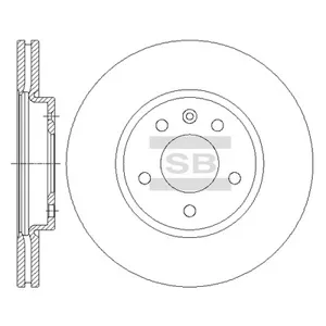 SANGSIN SD3047 Диск торм.перед. Chevrolet Cruze , Opel Astra J 1.4-1.81.3-2.0CDTi1.7D 09>