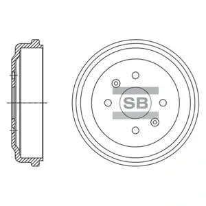 SANGSIN SD3054 Барабан тормозной Chevrolet Aveo 06- Spark 10-