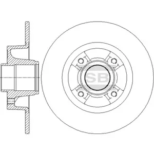 SANGSIN SD3064 Диск тормозной Renault Clio III 1.2 16V 05-14