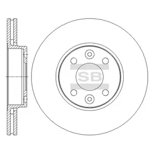 SANGSIN SD3067 Диск тормозной
