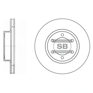 SANGSIN SD4004 Диск торм.перед. Toyota Land Cruiser 4.03.0D-4D 03>