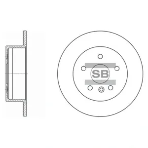 SANGSIN SD4016 Диск торм.задний Toyota Camry , Lexus ES 2.43.5 06>