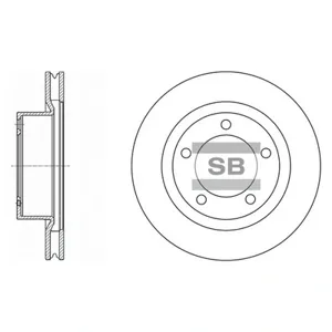 SANGSIN SD4017 Диск торм.перед. с покрытием Toyota Land Cruiser 200 4.74.5D 08>