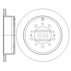 SANGSIN SD4032 Диск торм.задний Toyota Land Cruiser 200 4.74.5D 07>, Lexus LX 5.7 08>