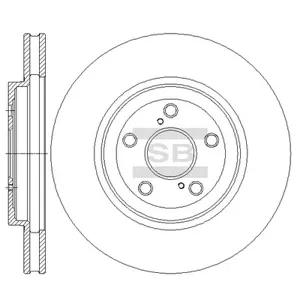 SANGSIN SD4033 Диск торм.перед. Lexus RX350 06-08