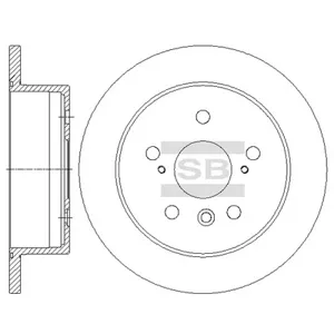 SANGSIN SD4051 Диск торм.задний Toyota Camry 2.2-3.0 91>