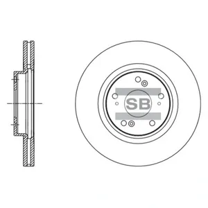 SANGSIN SD4112 Диск торм.перед. Honda Accord 2.02.2i-DTEC 08>