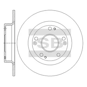 SANGSIN SD4123 Диск тормозной