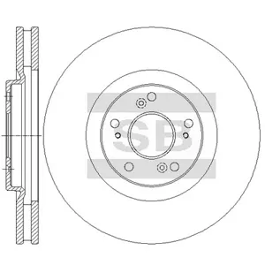 SANGSIN SD4136 Диск торм.задний Honda Accord 2.0-2.4iD 08>