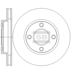 SANGSIN SD4265 Диск тормозной