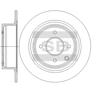 SANGSIN SD4287 Диск тормозной
