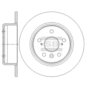 SANGSIN SD4642 Диск тормозной Toyota Camry V10V20 3.0 91-01V30 2.4-3.0 01- задний
