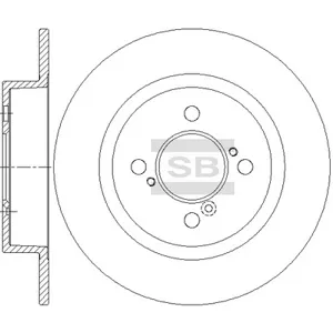 SANGSIN SD4814 Диск торм.задний Suzuki Swift 1.2-1.3i 10>