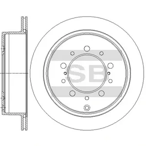 SANGSIN SD4909 Диск торм.вент.