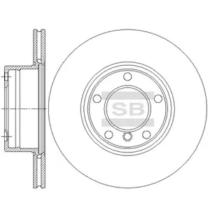 SANGSIN SD5203 Диск тормозной BMW E39 520-535 95-04 передний вент. илируемый