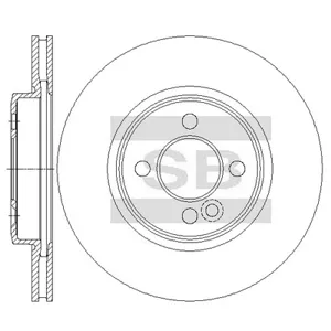 SANGSIN SD5211 Диск торм.перед. MINI CooperOne 1.4-1.6i1.6D 07>
