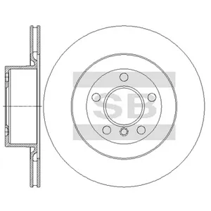 SANGSIN SD5227 Диск тормозной
