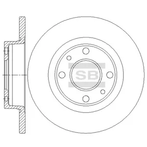 SANGSIN SD5801 Диск тормозной ВАЗ 2108-992113-15 R13 перед.