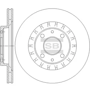 SANGSIN SD5803 Диск тормозной ВАЗ 2112, Приора R14