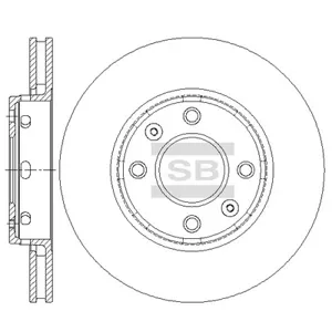 SANGSIN SD6102 Диск торм.перед. Volvo S40V40 1.6-1.9TD 95>