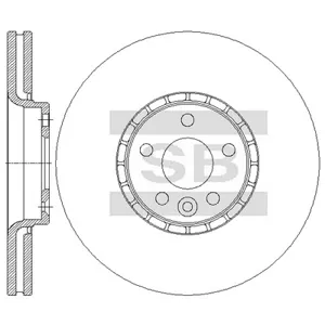 SANGSIN SD6108 Диск торм.перед. Volvo XC60 2.0-3.2iD 08>