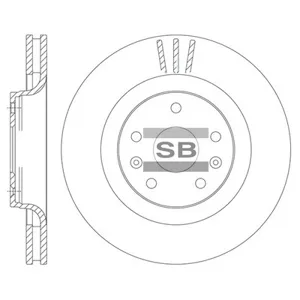 SANGSIN SD8111 Диск тормозной передние 314 Changan CS35 Plus